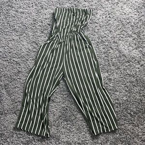Loose romper with flare legs